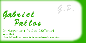 gabriel pallos business card